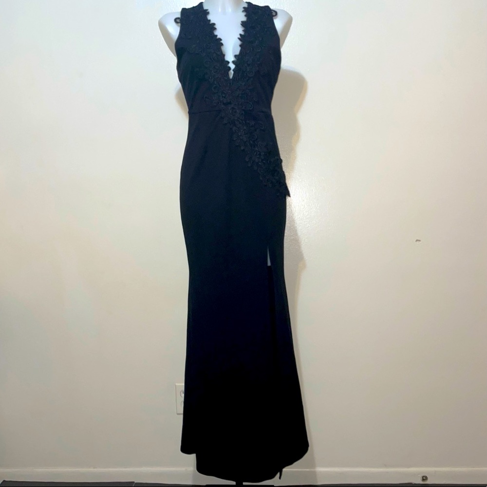 Lace Detailed Evening Gown
